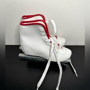 American Athletic Shoe ICE SKATES Double Blade Figure GIRLS Size 10J Youth